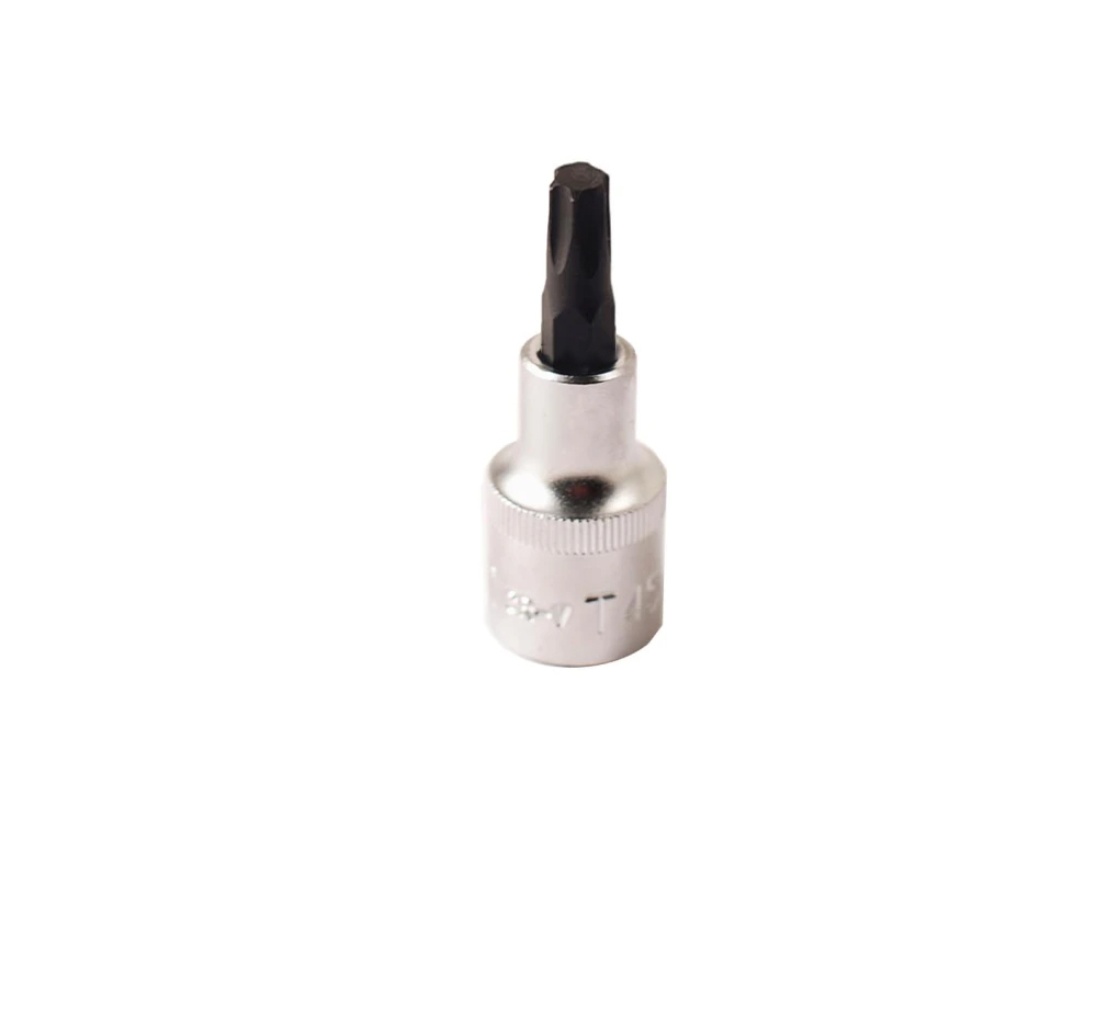 Selta Taiwan 8pc 3/8" Dr S2 Steel Torx Star Socket Bits Set: T15, T20, T25, T27, T30, T40, T45, T50