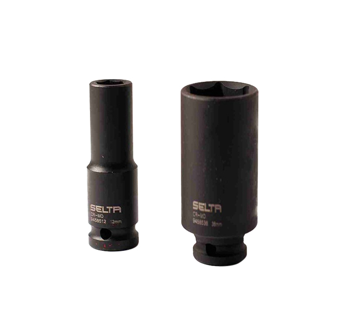 Selta Taiwan 10pc 3/8" Dr 6pt Cr-Mo 63mm Long Deep Air Impact Socket:8-19mm