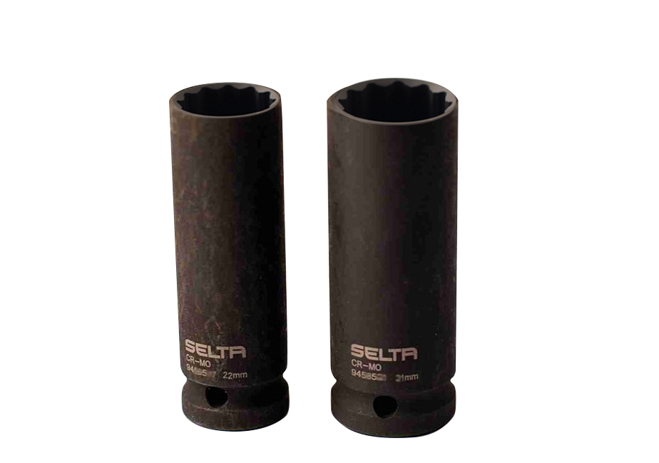 Selta Taiwan Cr-Mo 1/2" Dr. 12PT Double Hex Deep impact Socket