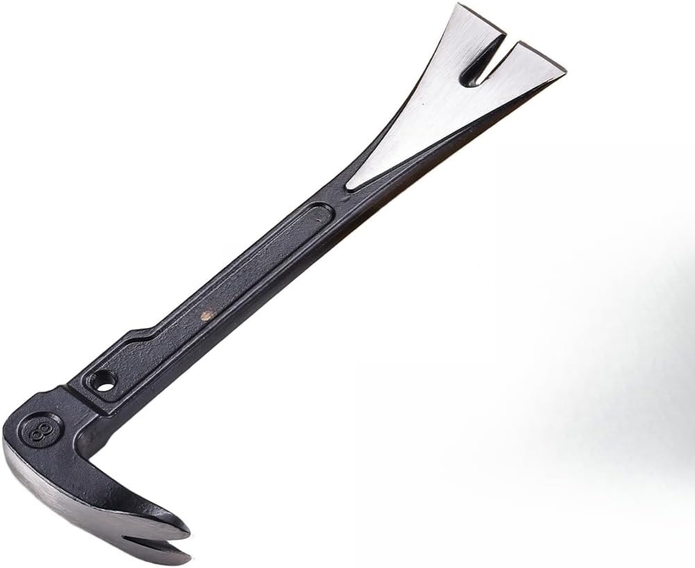 Dual Head Pry Bar Nail Puller Demolition Wrecking Bar Hammer 8"/10"/12"
