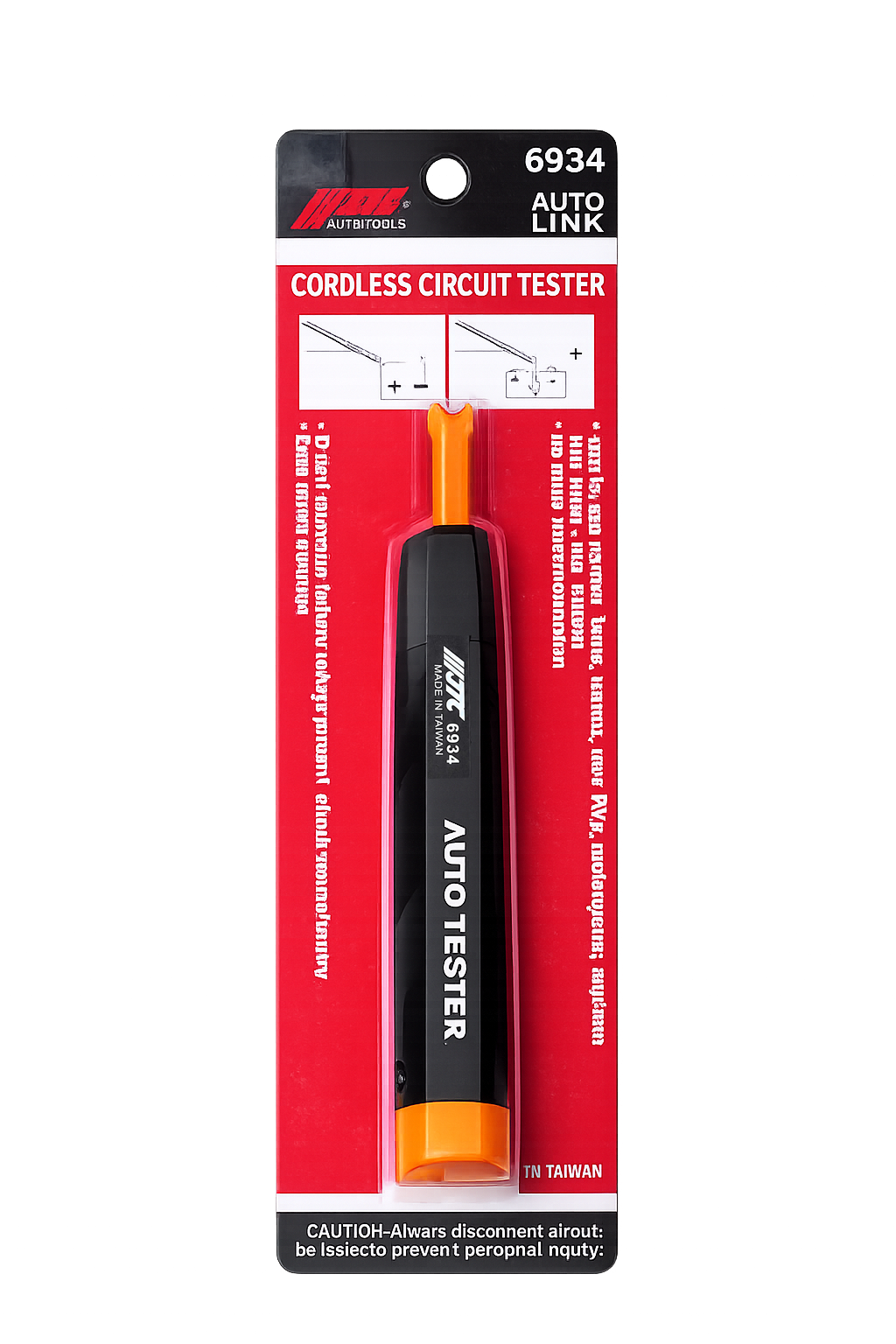 JTC-6934 Taiwan Cordless Circuit Tester 3-30V DC Auto Electrical Test Pen