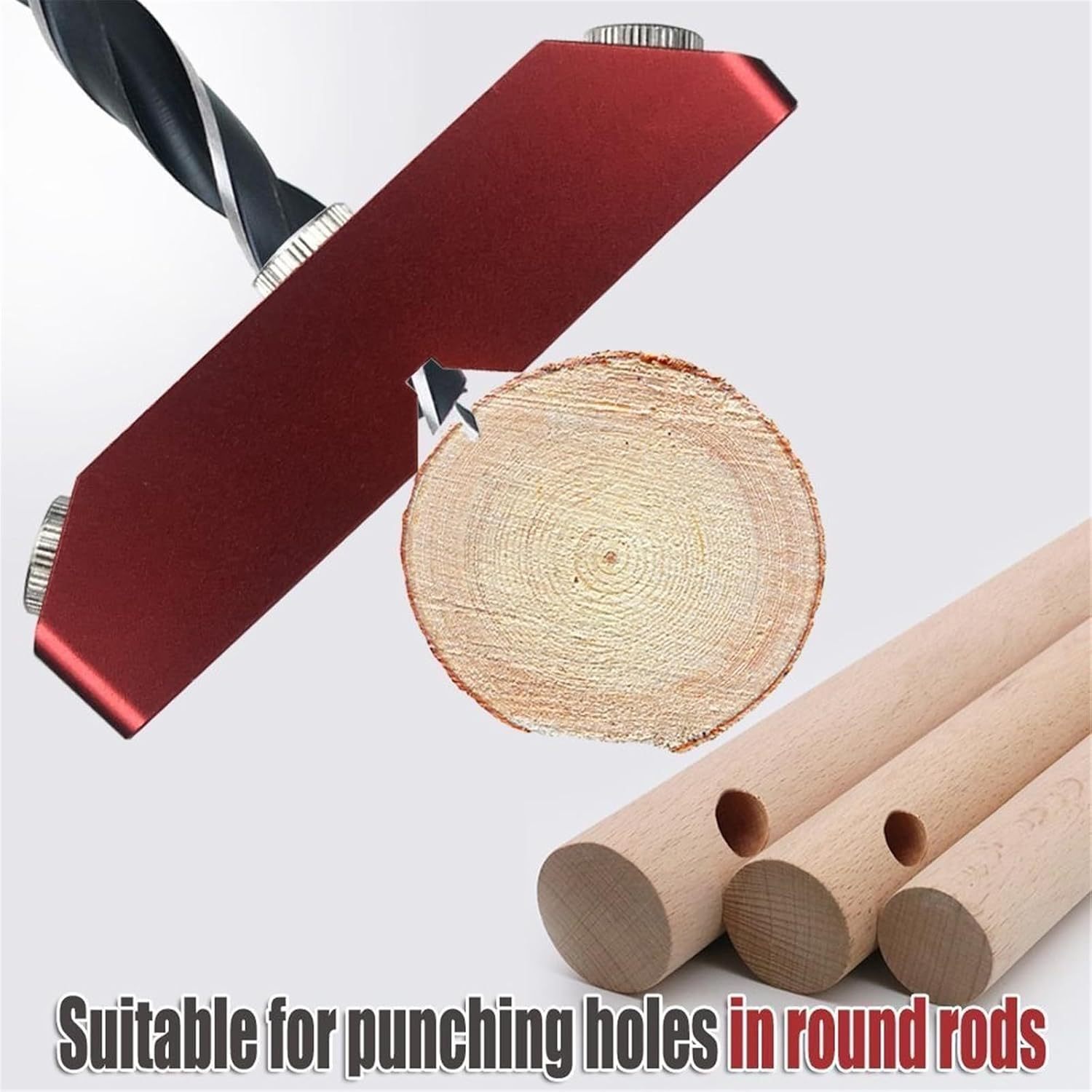 30° 45° 90° Drill Guide Jig Aluminum Angle Drill Guide w Level 4 Sizes Woodworking
