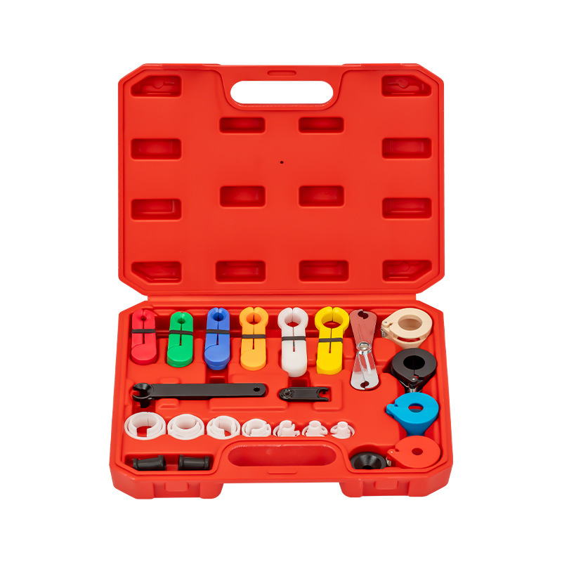 22pc Master Quick Disconnect Tool Kit for Automotive Air Conditioner AC Fuel Line Transmission Oil Cooler Line, Radiator & Heater Hoses