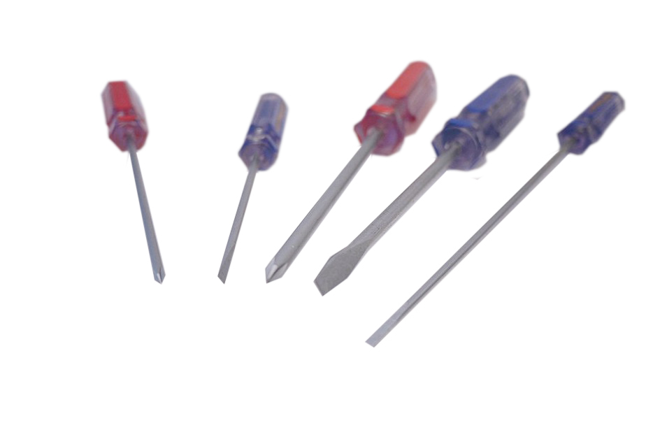 Screwdriver Crystal Color-Coded Jumbo Handle Phillips Slotted Individual