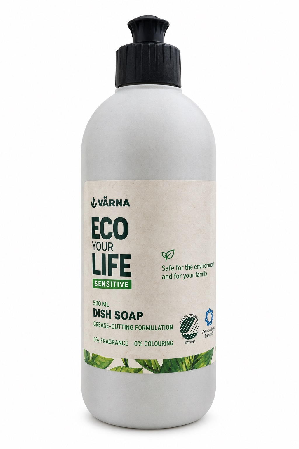 VÄRNA Eco Your Life Sensitive Dish Soap 500mL Bottle +  Dishwasher 30 Tablets