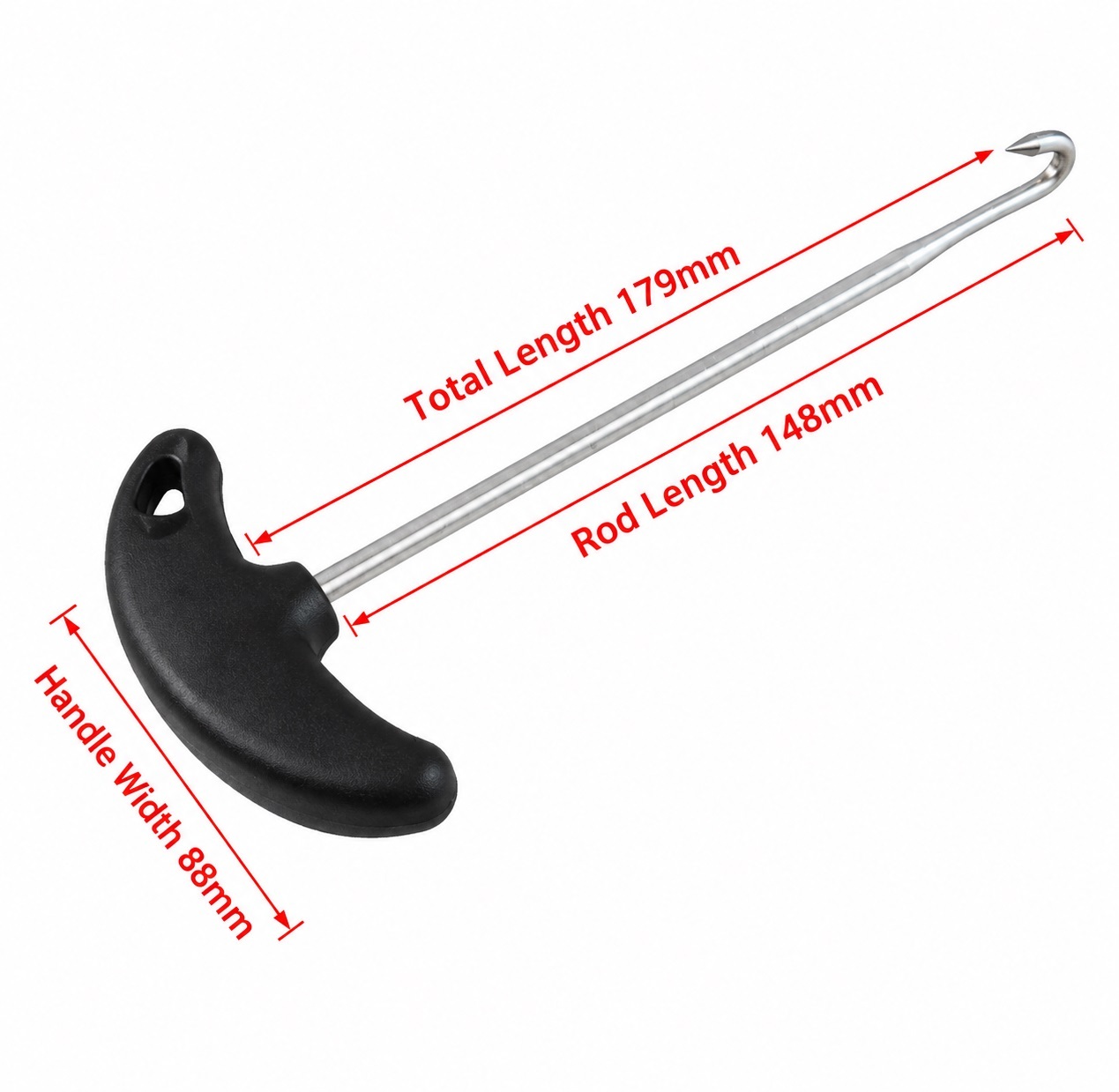 Car Air Vent Removal Tool T Handle Hook Dashboard Trim Puller Automotive Tool