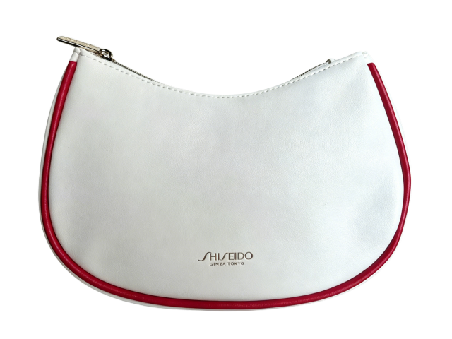 White with red trim