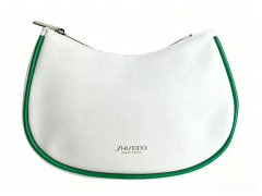 White with green trim