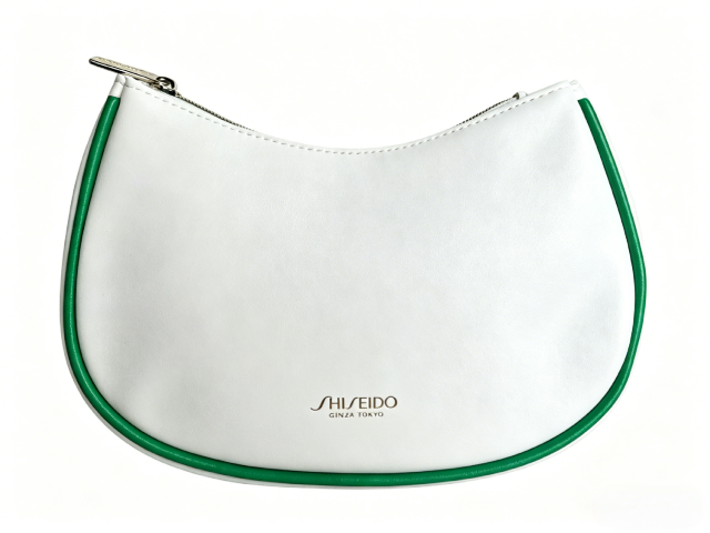 White with green trim