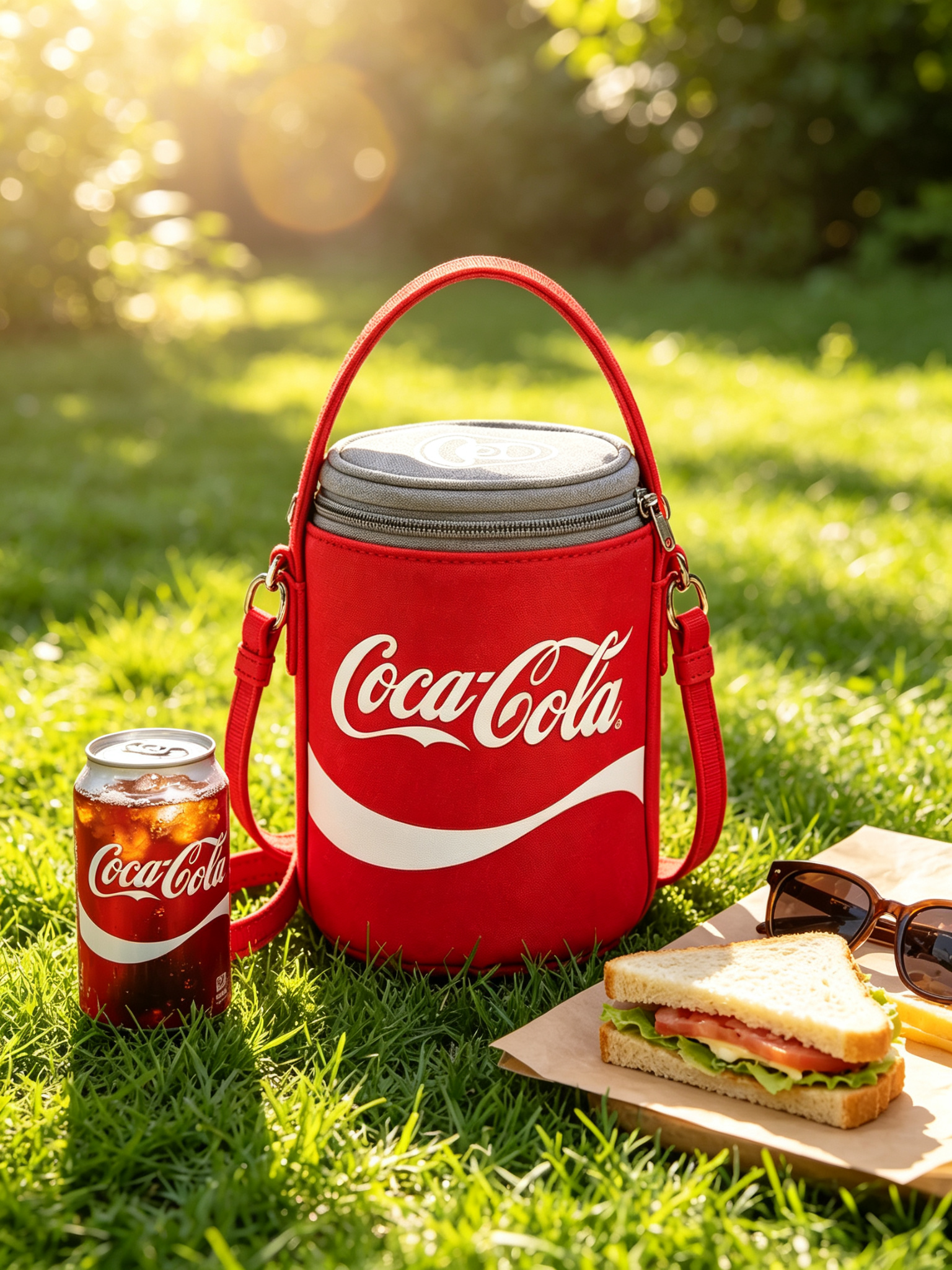 Coca-Cola Co-branded Cylindrical Bag,VSHOW,Coca-Cola Co-branded Cylindrical Bag