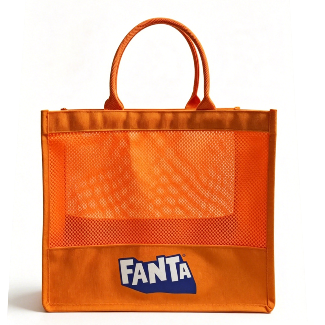 Canvas + mesh shopping bag,VSHOW,Canvas + mesh shopping bag