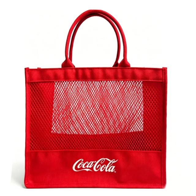 Canvas + mesh shopping bag,VSHOW,Canvas + mesh shopping bag