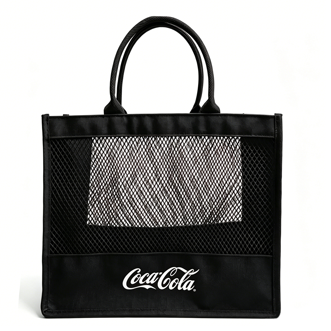 Canvas + mesh shopping bag,VSHOW,Canvas + mesh shopping bag
