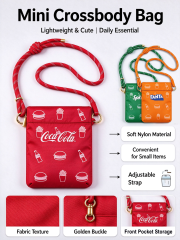 Coca-Cola Mini Crossbody Bag,VSHOW,Coca-Cola Mini Crossbody Bag