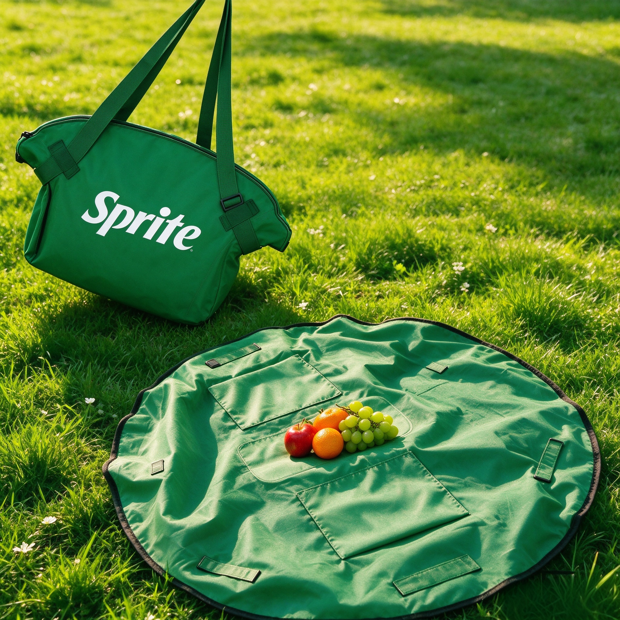 2-in-1  Picnic Tote Bag  & Round Mat,VSHOW,2-in-1  Picnic Tote Bag  & Round Mat