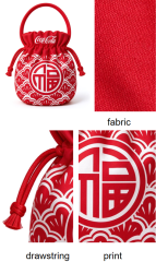 Drawstring Lucky Gift Bag,VSHOW,Drawstring Lucky Gift Bag