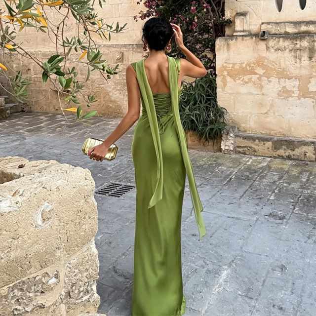 New Stylish Satin Corset-Style Camisole Dress – Sexy Evening Gown, Cailan (Chongqing) International Trading Co., Ltd,New Stylish Satin Corset-Style Camisole Dress – Sexy Evening Gown