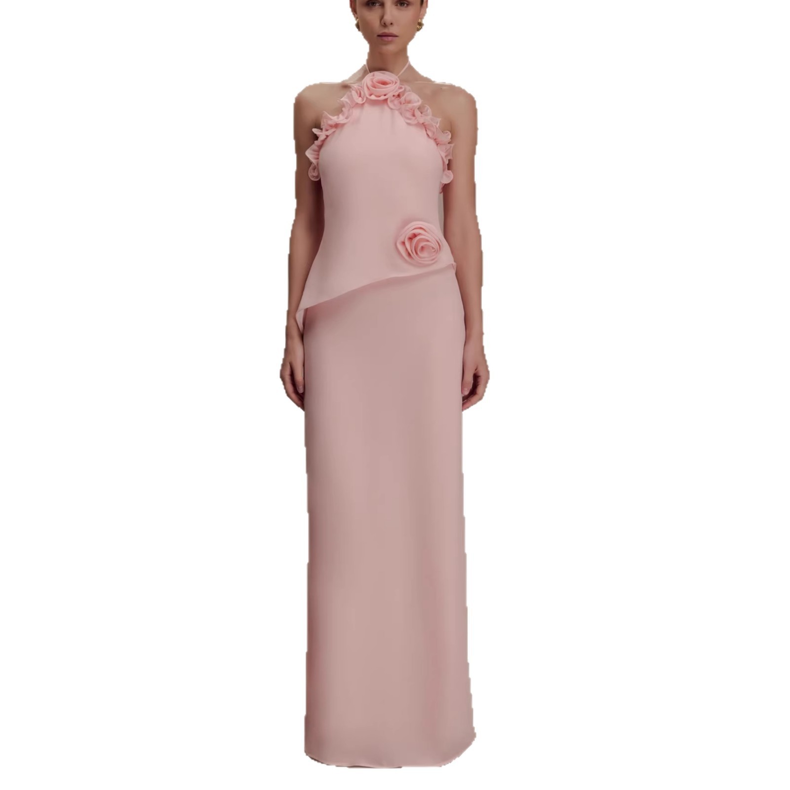 New fashionable chiffon dress holiday style halter neck long dress, Cailan (Chongqing) International Trading Co., Ltd,New fashionable chiffon dress holiday style halter neck long dress