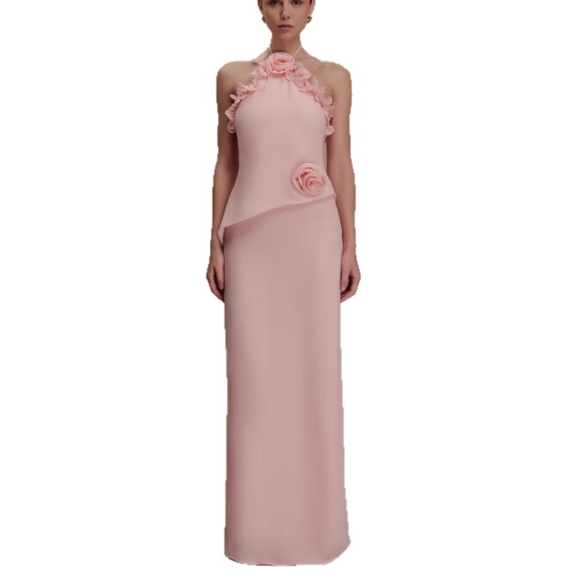New fashionable chiffon dress holiday style halter neck long dress, Cailan (Chongqing) International Trading Co., Ltd,New fashionable chiffon dress holiday style halter neck long dress