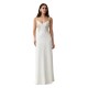 Stylish and sexy lace-and-satin patchwork slip dress featuring a form-fitting silhouette and open-back design.