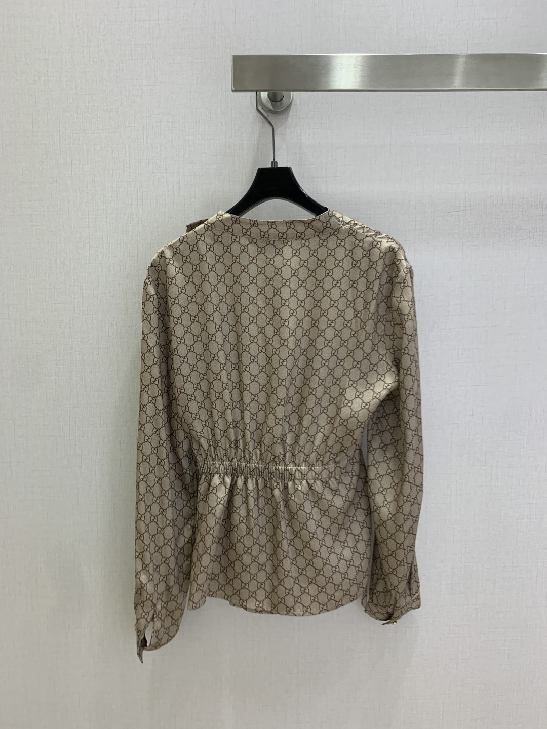 Vintage print belt long‑sleeve top, Cailan (Chongqing) International Trading Co., Ltd,Vintage print belt long‑sleeve top