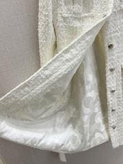 Stand‑collar tweed belt dress, Cailan (Chongqing) International Trading Co., Ltd,Stand‑collar tweed belt dress