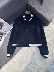 Cropped baseball jacket + high‑waist pleated midi skirt., Cailan (Chongqing) International Trading Co., Ltd,Cropped baseball jacket + high‑waist pleated midi skirt.- Cailan (Chongqing) International Trading Co., Ltd