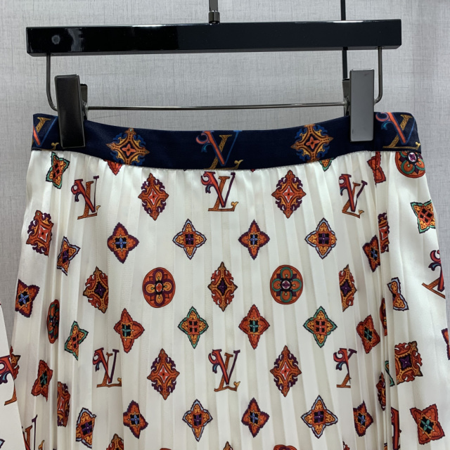 Classic monogram print midi dress with scarf belt, Cailan (Chongqing) International Trading Co., Ltd,Classic monogram print midi dress with scarf belt