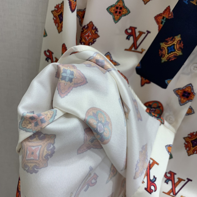 Classic monogram print midi dress with scarf belt, Cailan (Chongqing) International Trading Co., Ltd,Classic monogram print midi dress with scarf belt