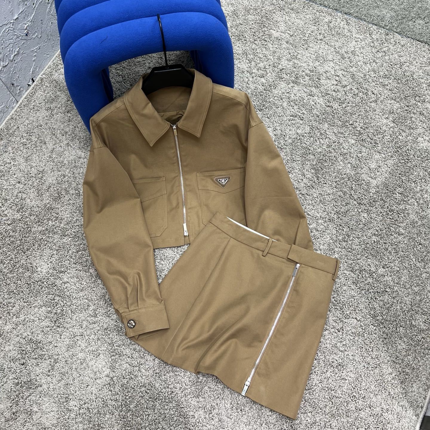 Chic Khaki Workwear Style Matching Set, Cailan (Chongqing) International Trading Co., Ltd,Chic Khaki Workwear Style Matching Set