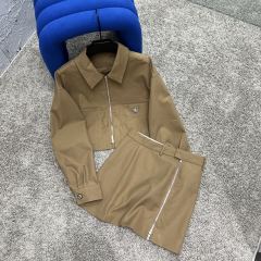 Chic Khaki Workwear Style Matching Set, Cailan (Chongqing) International Trading Co., Ltd,Chic Khaki Workwear Style Matching Set
