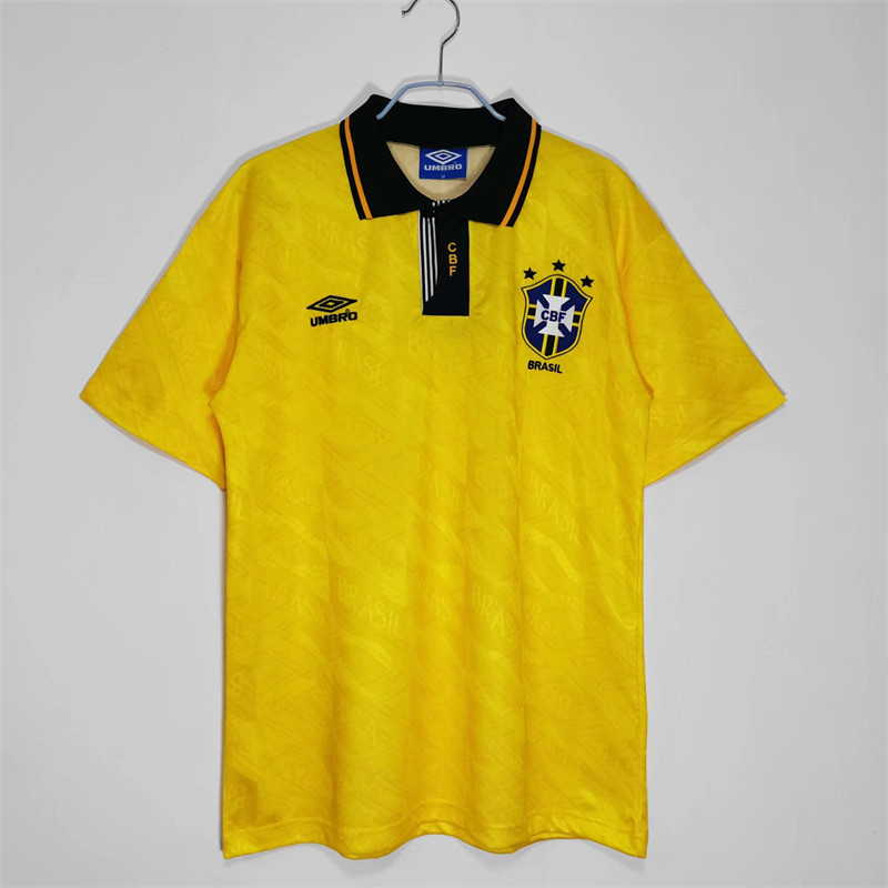 【Retro shirt】1991/93 Brazil Home Jersey