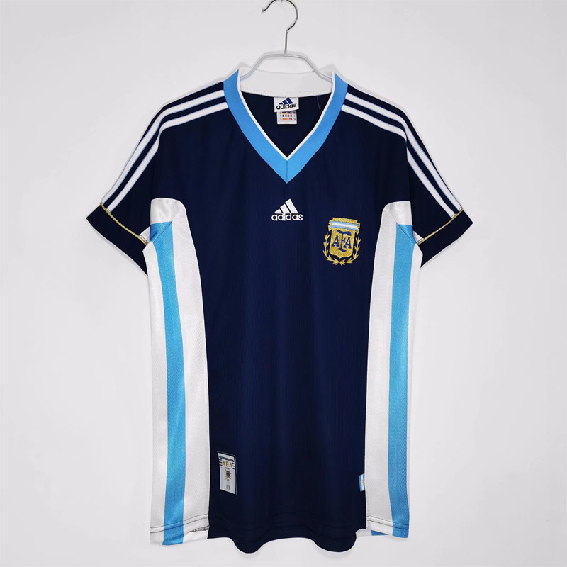 【Retro shirt】1998 Argentina Away Jersey