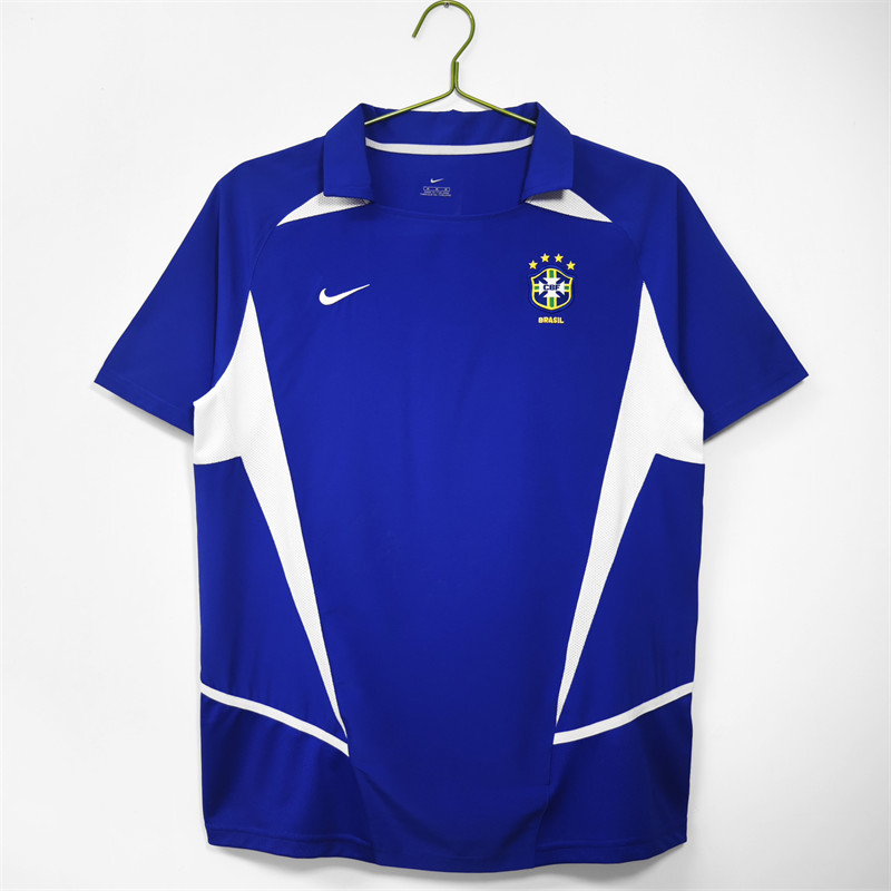 【Retro shirt】2002 Brazil Away Jersey