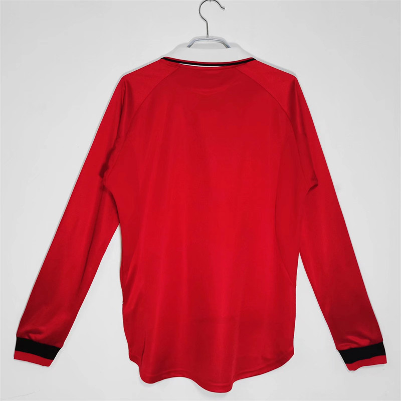 【Retro shirt Long sleeves】1999/00 M-U Home Jersey