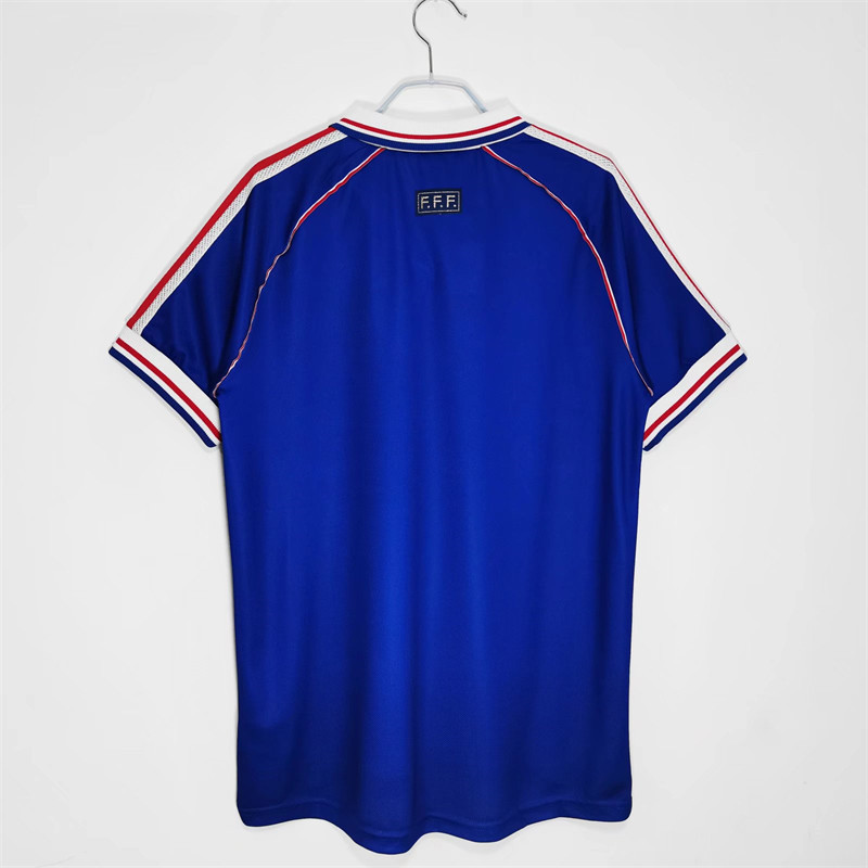 【Retro shirt】1988 France Home Final version Jersey