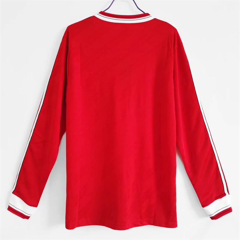 【Retro shirt Long sleeves】1986/88 M-U Home Jersey