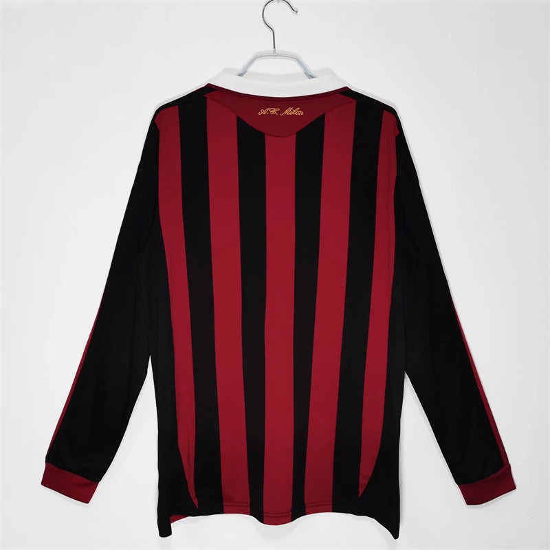 【Retro shirt Long sleeves】2009/10 AC Milan Home Jersey