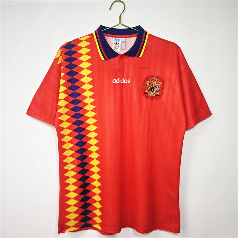 【Retro shirt】1994/95 Spain Home Jersey