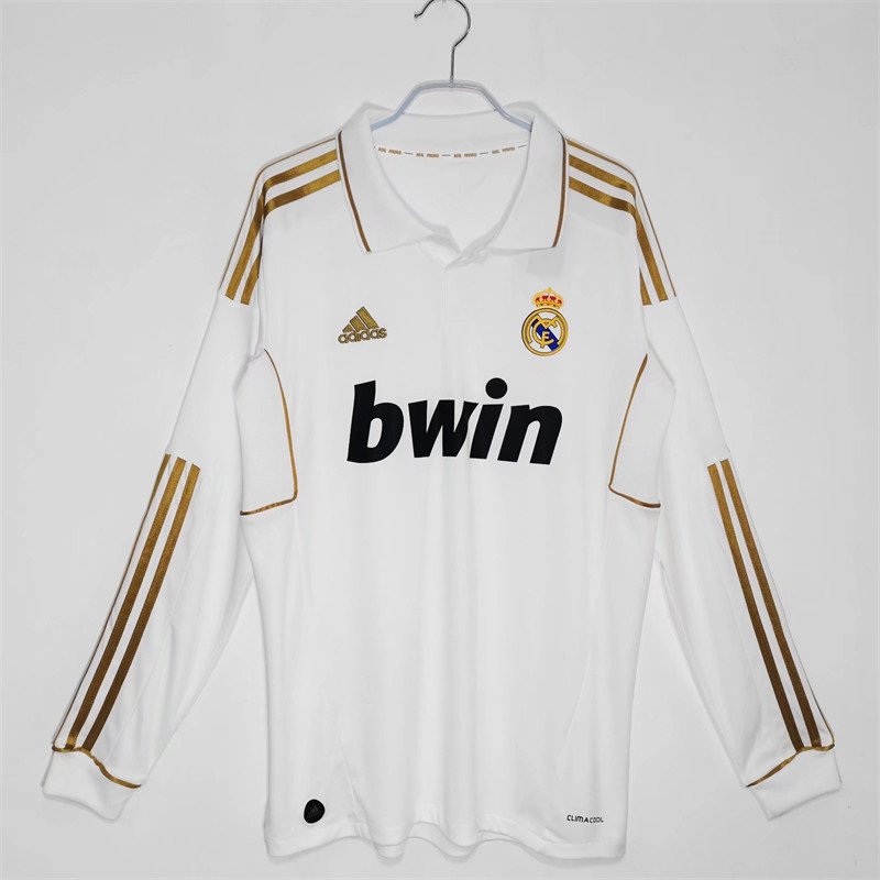 【Retro shirt Long sleeves】2011/12 Real Madrid Home Jersey