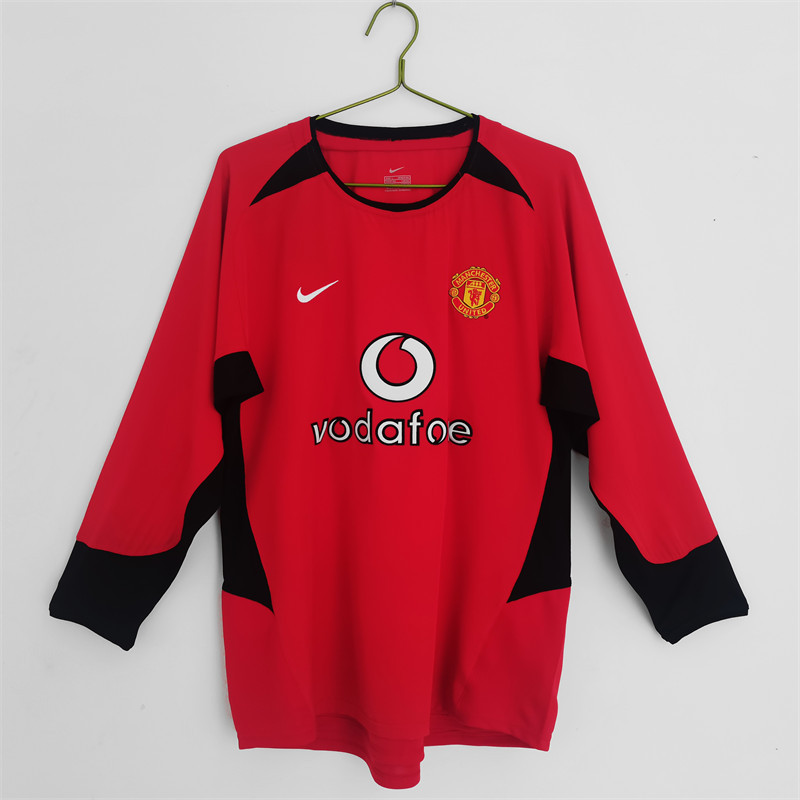 【Retro shirt Long sleeves】2002/04 M-U Home Jersey