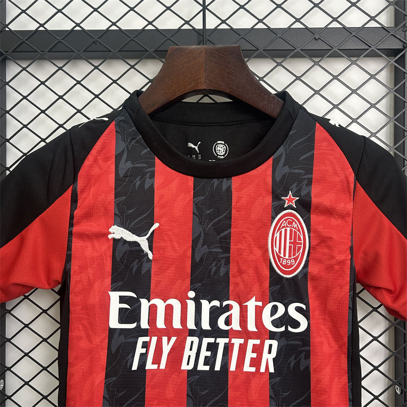 【Adult / Kids Kit】25/26 AC Milan Home Jersey