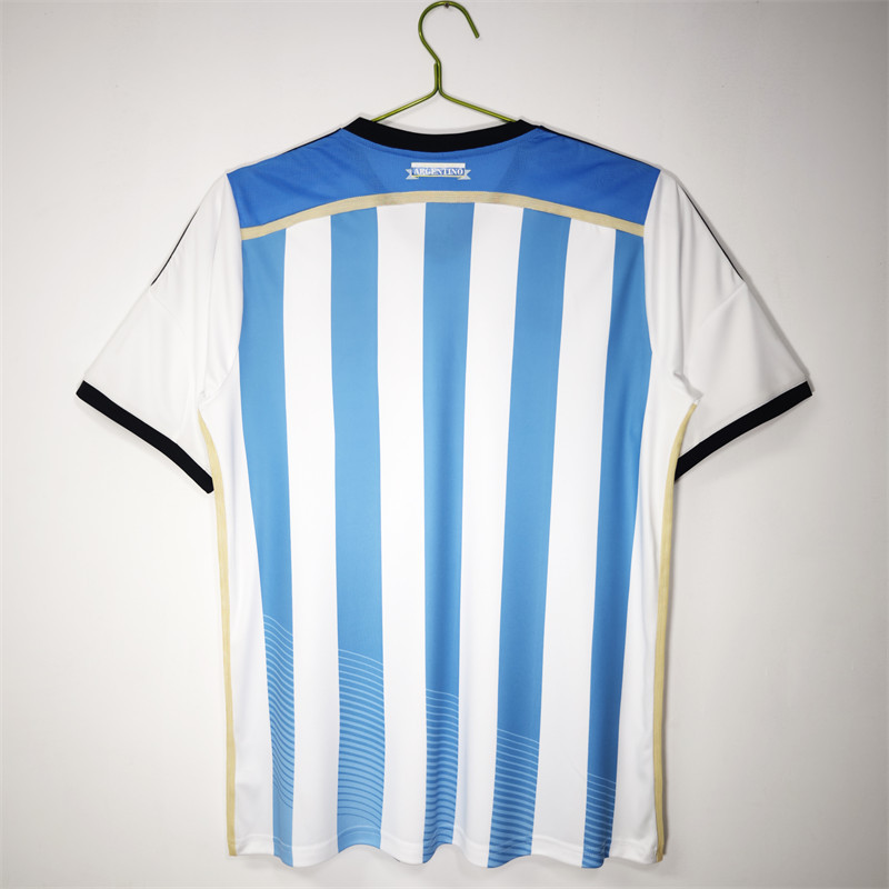 【Retro shirt】2014 Argentina Home Jersey