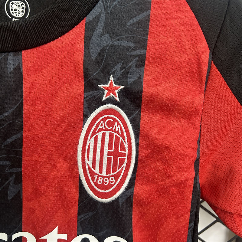 【Adult / Kids Kit】25/26 AC Milan Home Jersey