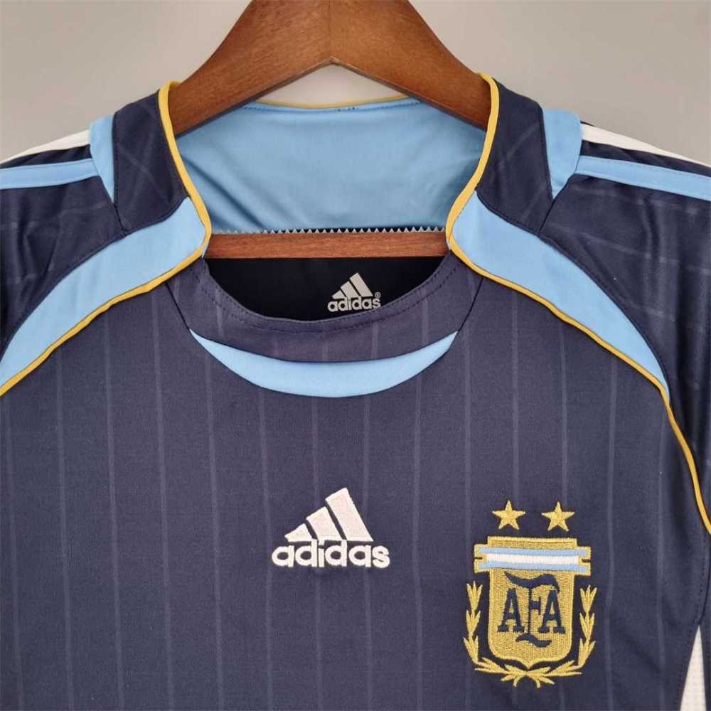 2006 Argentina World Cup Soccer Away Retro Jersey