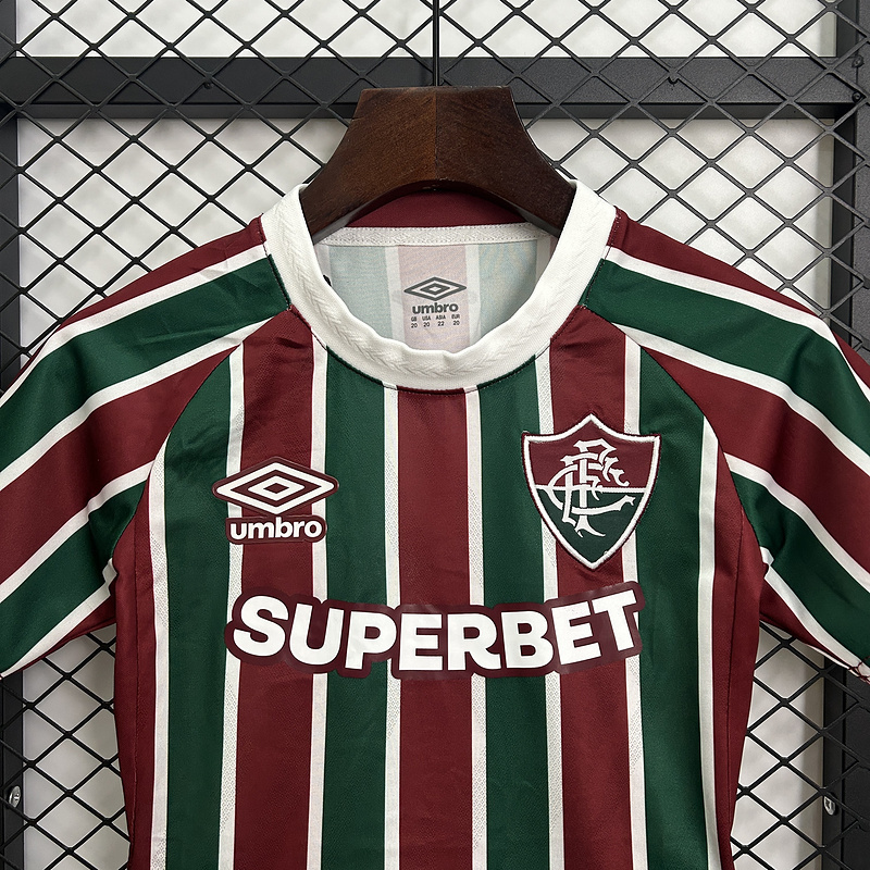 25-26 Fluminense FC Home Kids Kit Jersey+Shorts