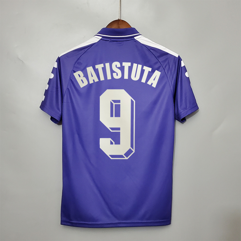 1998-1999 Fiorentina Soccer Home Jersey Retro Version