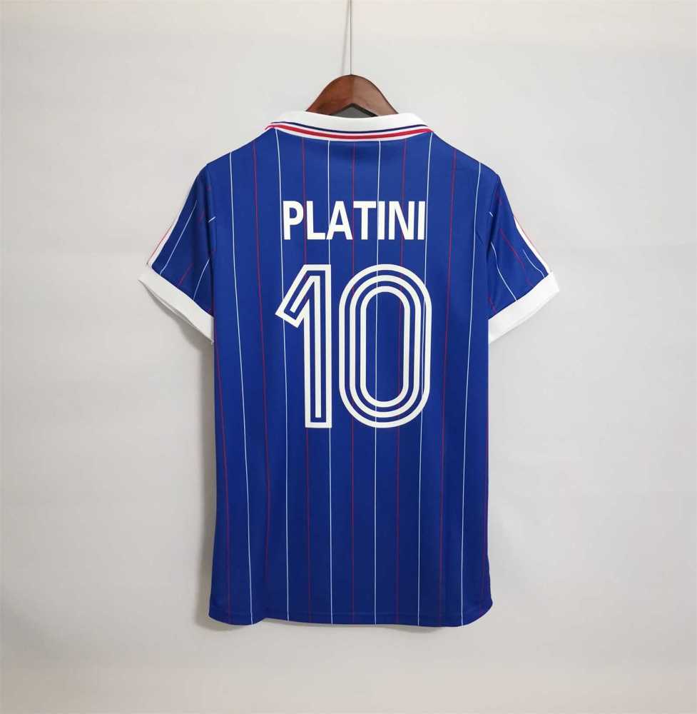 1982 France World Cup Home Retro Jersey