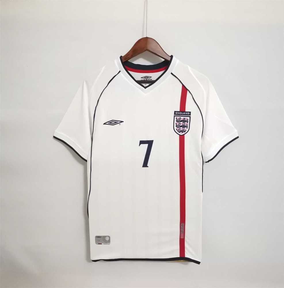 2002 England World Cup Home Retro Jersey