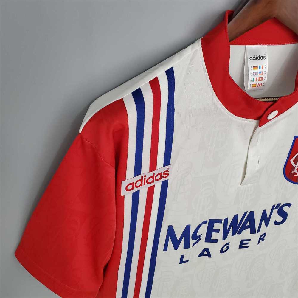 1996-97 Glasgow Rangers Away Soccer Retro Jersey